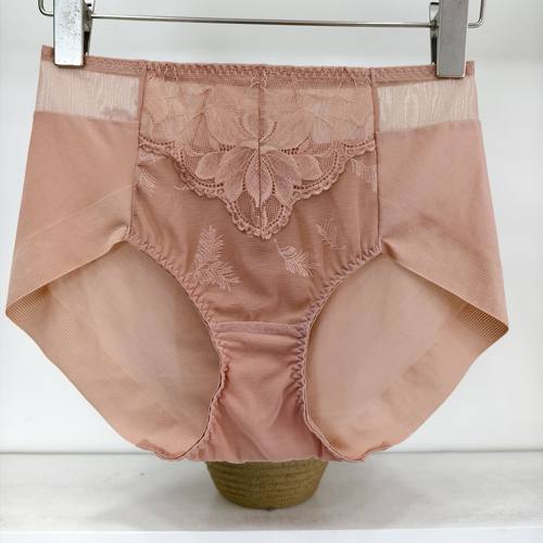 SF中高腰蕾丝25新出口韩国原单包臀亲肤舒适透气棉档女内裤三角裤