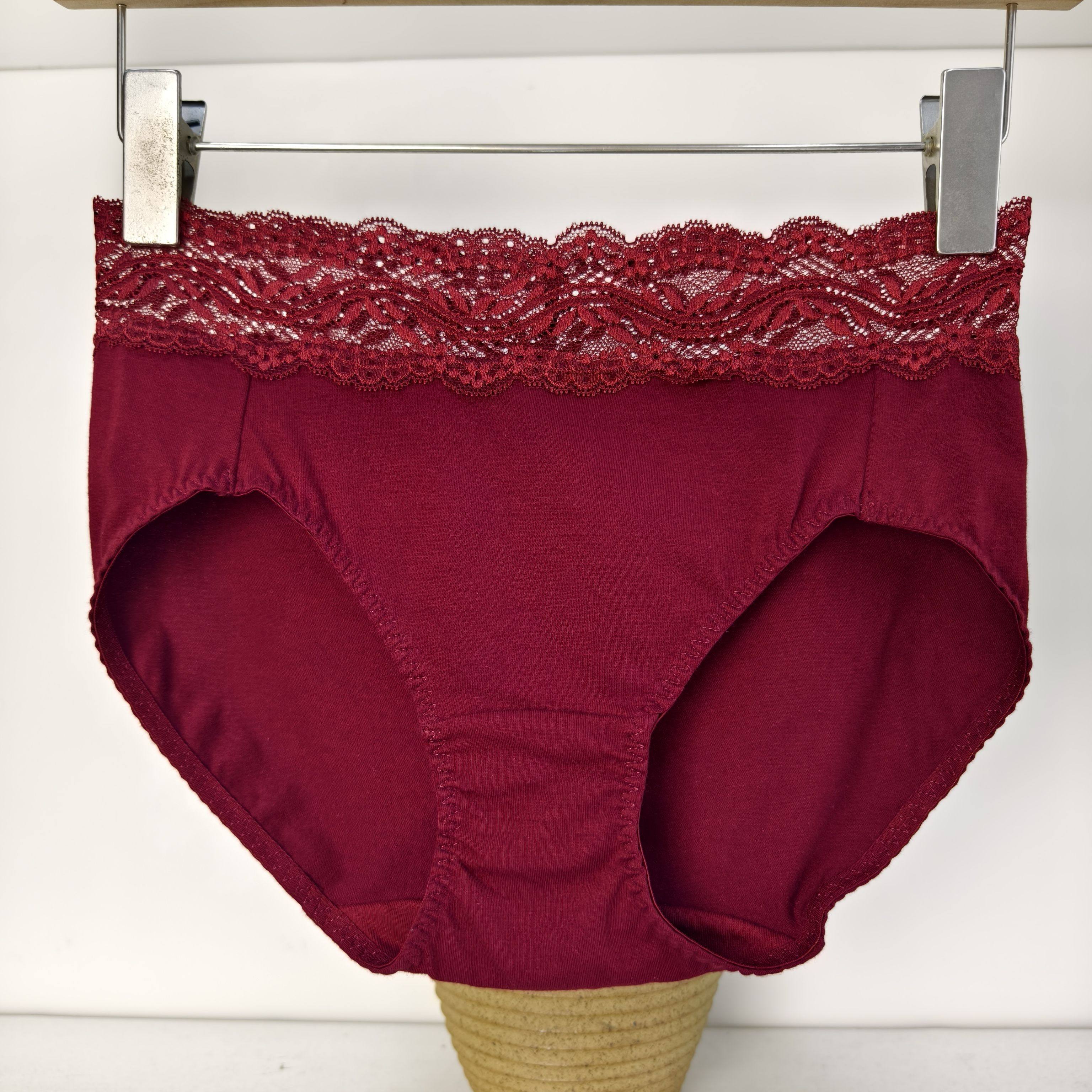 Oe莱卡棉中高腰24新款出口韩国原单蕾丝亲肤舒适柔软女内裤三角裤,女士内衣/男士内衣/家居服,女三角裤,淘宝优惠券,粉丝福利购,淘宝优惠卷