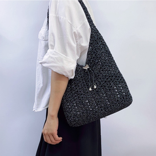 Mcroche魔织ins毛线手工diy编织材料包自制韩系休闲单肩托特包