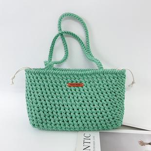 Mcroche魔织毛线手工diy编织材料包薄荷曼波法棍单肩包新手钩针