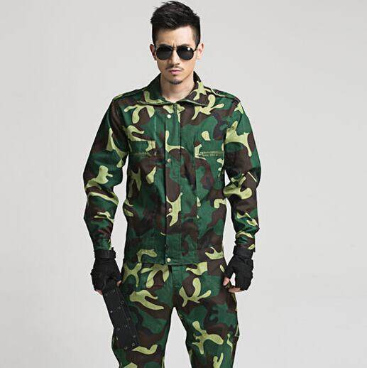 套装多口袋户外迷彩工作服耐磨