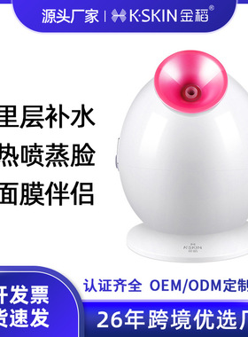 金稻热喷蒸脸器美容仪家用喷雾机蒸面器补水仪加湿器KD233B护肤