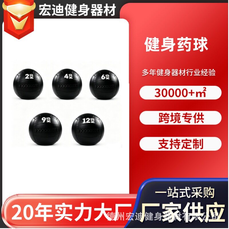 HYROX同款竞赛级体能训练工具药球墙球靶能量包沙袋健身药球图片