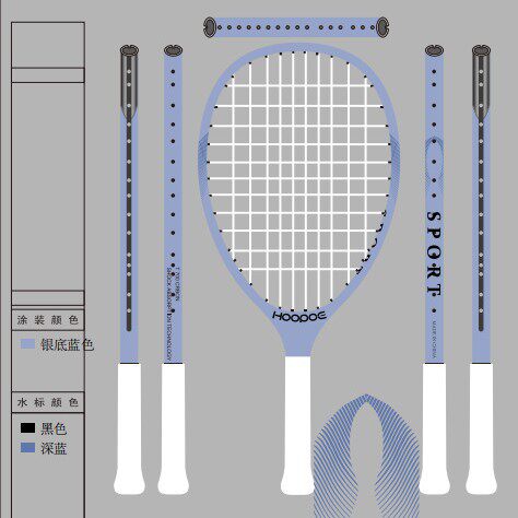 2026新运动球拍全碳素材质单支Typti racket22寸工厂定制MEO定制