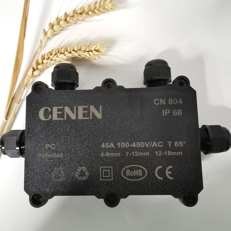 包邮户外路灯喷泉庭院IP68防水接线盒二进二出密封分线盒带端子
