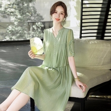 年轻妈妈夏装气质连衣裙2025新款洋气中年女装时尚减龄裙子