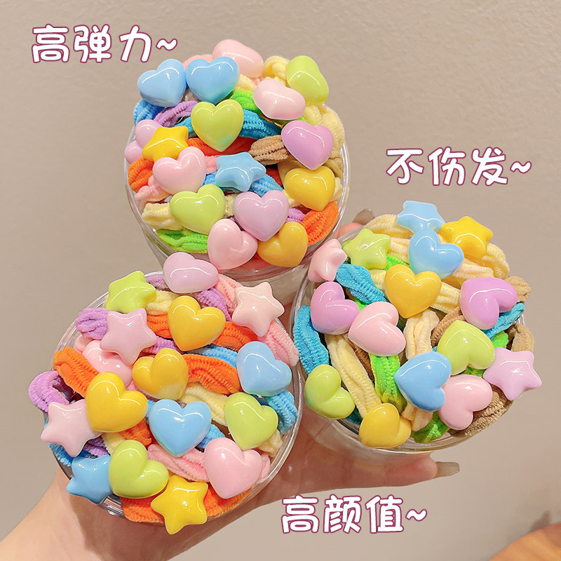 儿童彩色皮筋女扎头发发圈女童不伤发头绳宝宝高弹力耐用发绳头饰,饰品/流行首饰/时尚饰品新,发饰,淘宝优惠券,粉丝福利购,淘宝优惠卷