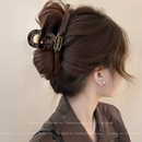 高级感气质抓夹2025新款 鲨鱼夹大号发夹后脑勺发量多盘发头饰夹子