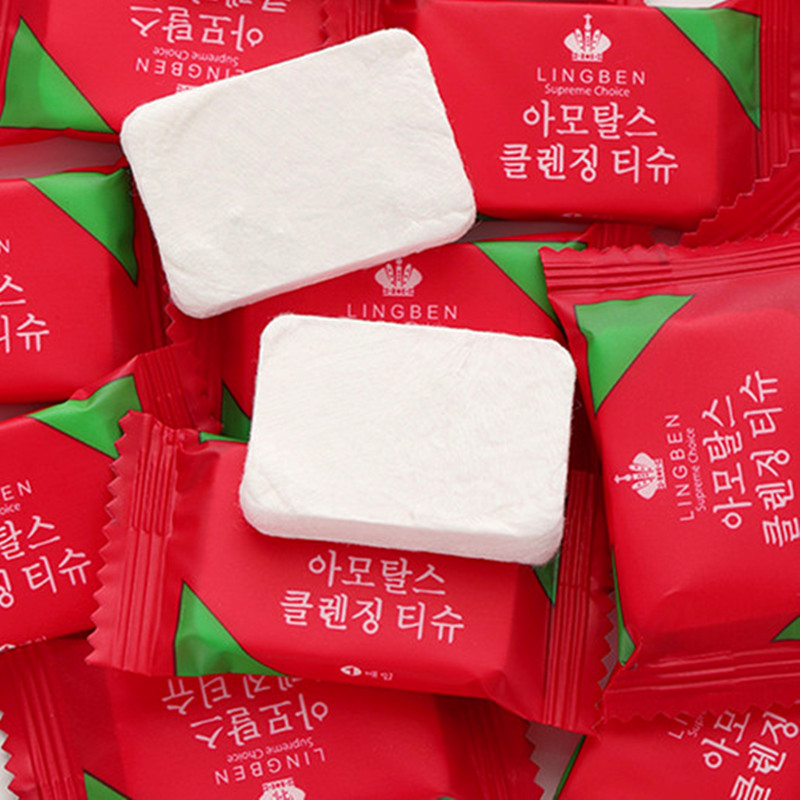 100粒压缩毛巾加厚一次性洗脸