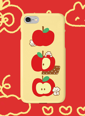 可爱三个苹果手机壳适用于iphone13菲林全包14promax硅胶IMD软壳荣耀60亮面硬壳