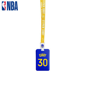 NBA球星彩印织带卡套勇士湖人詹姆斯库里篮球证件胸牌吊牌证件套