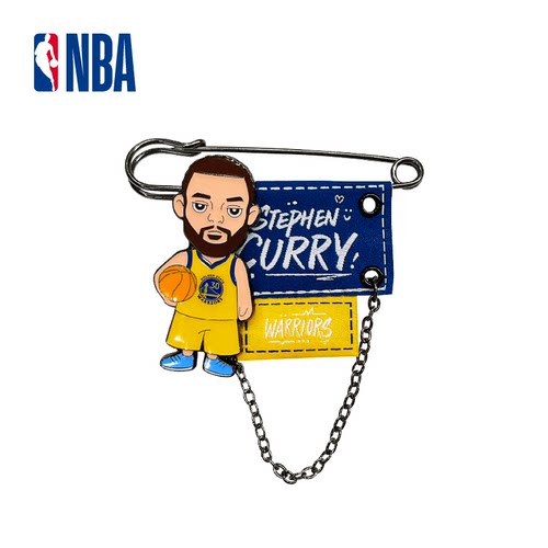 NBA官方正品卡通球星别针徽章