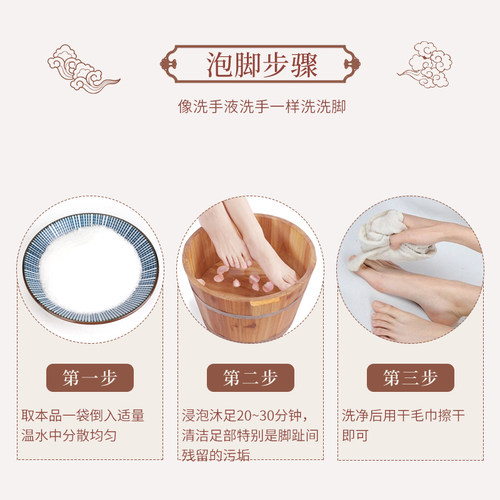 足浴盐足盐泡脚杀菌止痒除臭搓脚去死皮女洗脚去角质袋装足疗用品 - 封面
