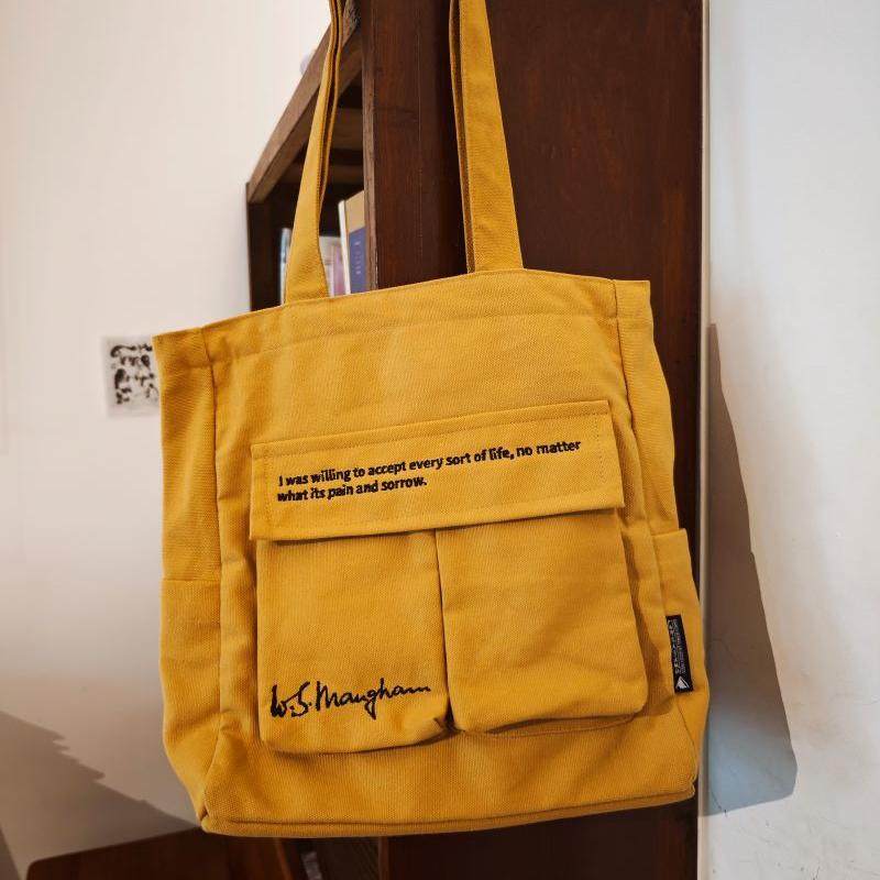 卡夫卡签名刺绣托特包帆布袋 棒球帽 大容量复古文艺 手提单肩布袋子,书籍/杂志/报纸,文化创意环保袋,淘宝优惠券,粉丝福利购,淘宝优惠卷