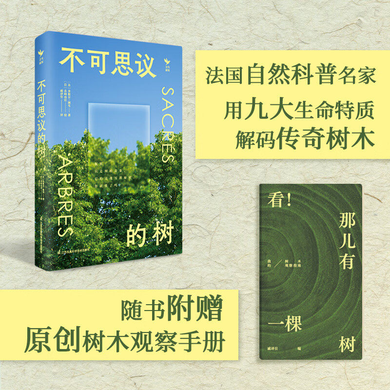 【赠树木观察手册】不可思议的树 米歇尔&middot;博韦 著 科普读物 一本可触摸的纸上年轮博物馆 树的MBTI 树木简历科普 城市自然观察