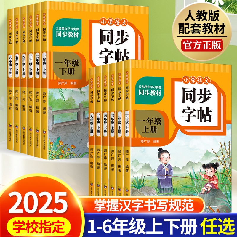 小学语文同步字帖师广萍