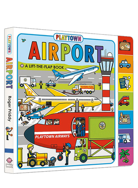 英文原版 玩玩镇 飞机场 Playtown  Airport Lift the Flap