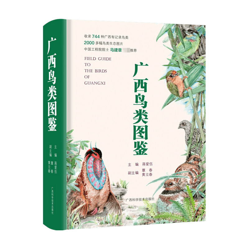 广西鸟类图鉴 系统介绍鸟类知识图书籍 鸟类图鉴鸟类世界鸟类认知 鸟类鉴赏图 华南地区野外观鸟工具书