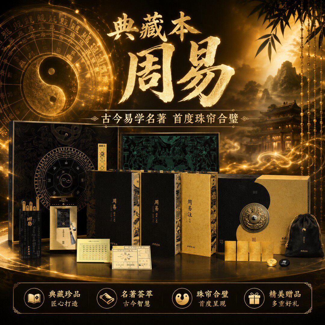 【典藏刷边版】周易经典注解合璧本典藏版一函三册 周易译注注校释中华书局正版全书 全三册 国学经典儒家经典四书五经