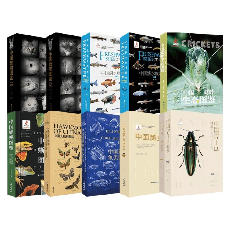 中国动 植物图鉴系列 中国蟋蟀生态图鉴 中国蜥蜴图鉴 中国天蛾科图鉴 中国兽类图鉴 中国珊瑚礁鱼类图鉴 中国瓢虫图鉴 科学与自然