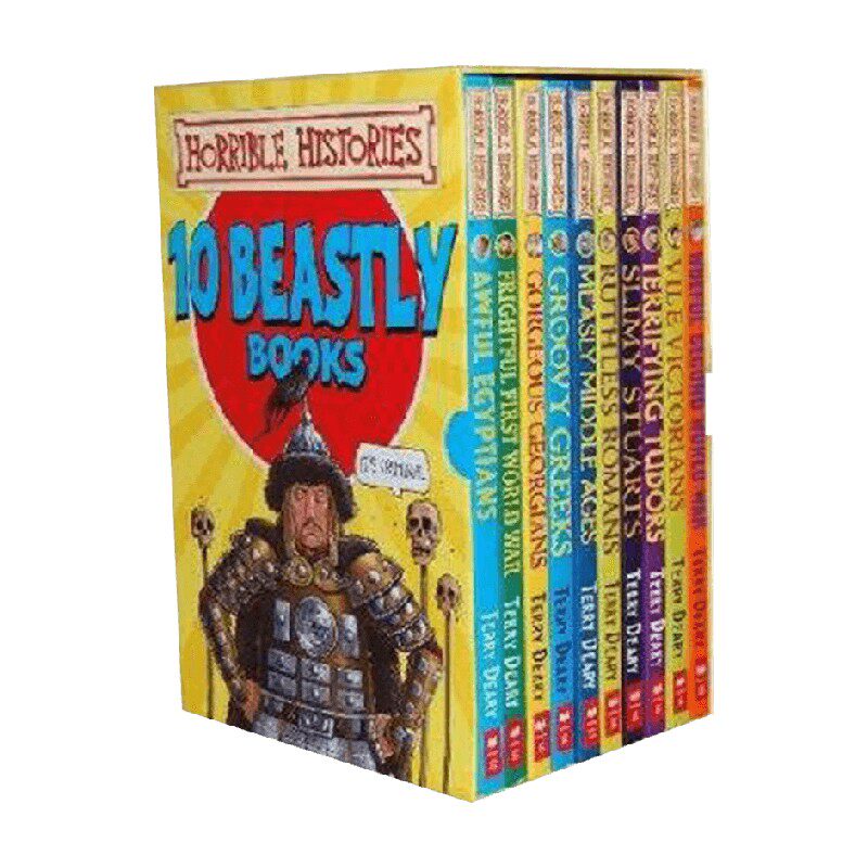 邪恶的历史HORRIBLE HISTORIES: TEN BEASTLY BOOKS BOX SET 英文原版