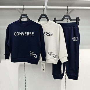 匡威童装联名款连帽卫衣2025秋款男女童运动上衣套头衫 CV2532151