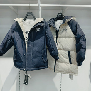 CONVERSE匡威25年冬季男女童防风加厚保暖双面穿羽绒服CV2542623