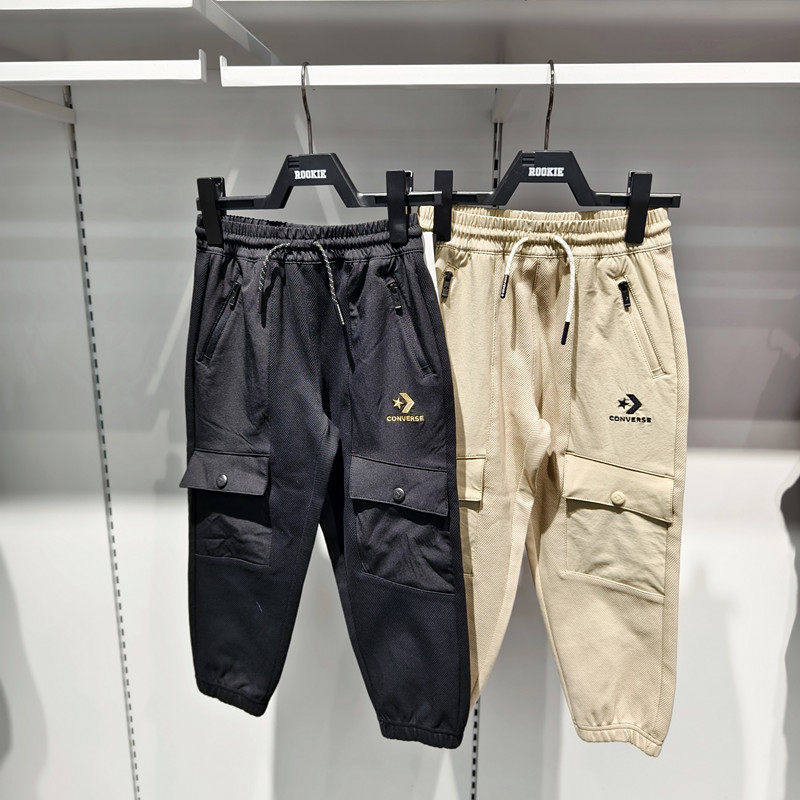 25春款新Converse匡威童装男女童休闲运动工装卡其长裤CV2512625