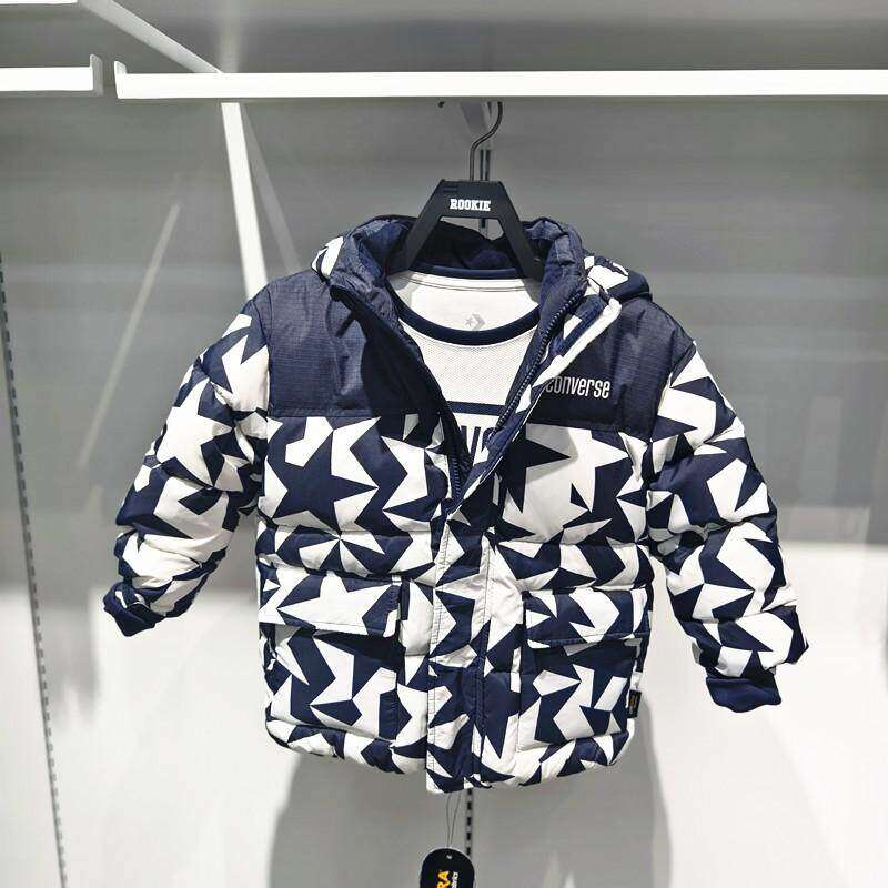 老花面包羽绒服宽松时尚外套