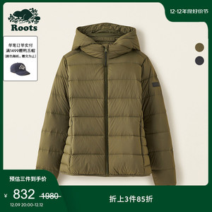 Roots美式经典女士2023冬季新款LAWREN保暖外套羽绒服38140185