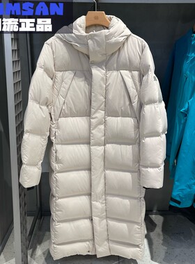可隆KOLON SPORT男女同款防风保暖百搭长款鹅绒羽绒服LUDJ3WNT03