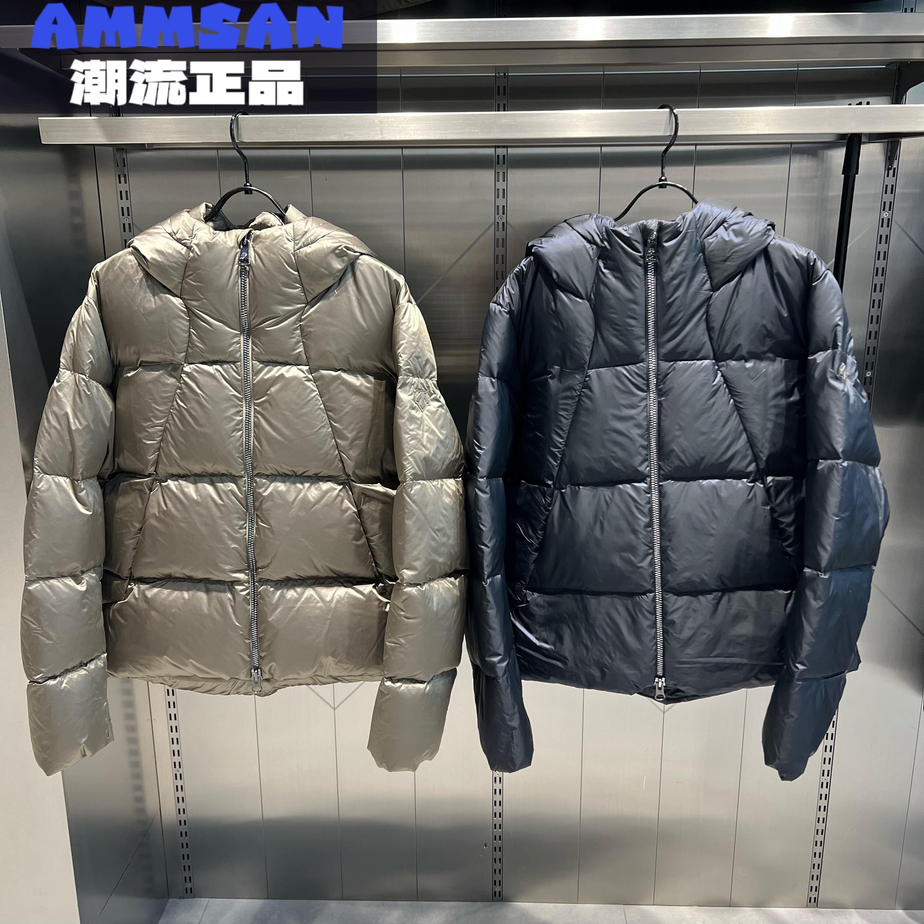 迪桑特DESCENTE SKI系列女款亮面保暖轻盈面包羽绒服D4492SDJ50