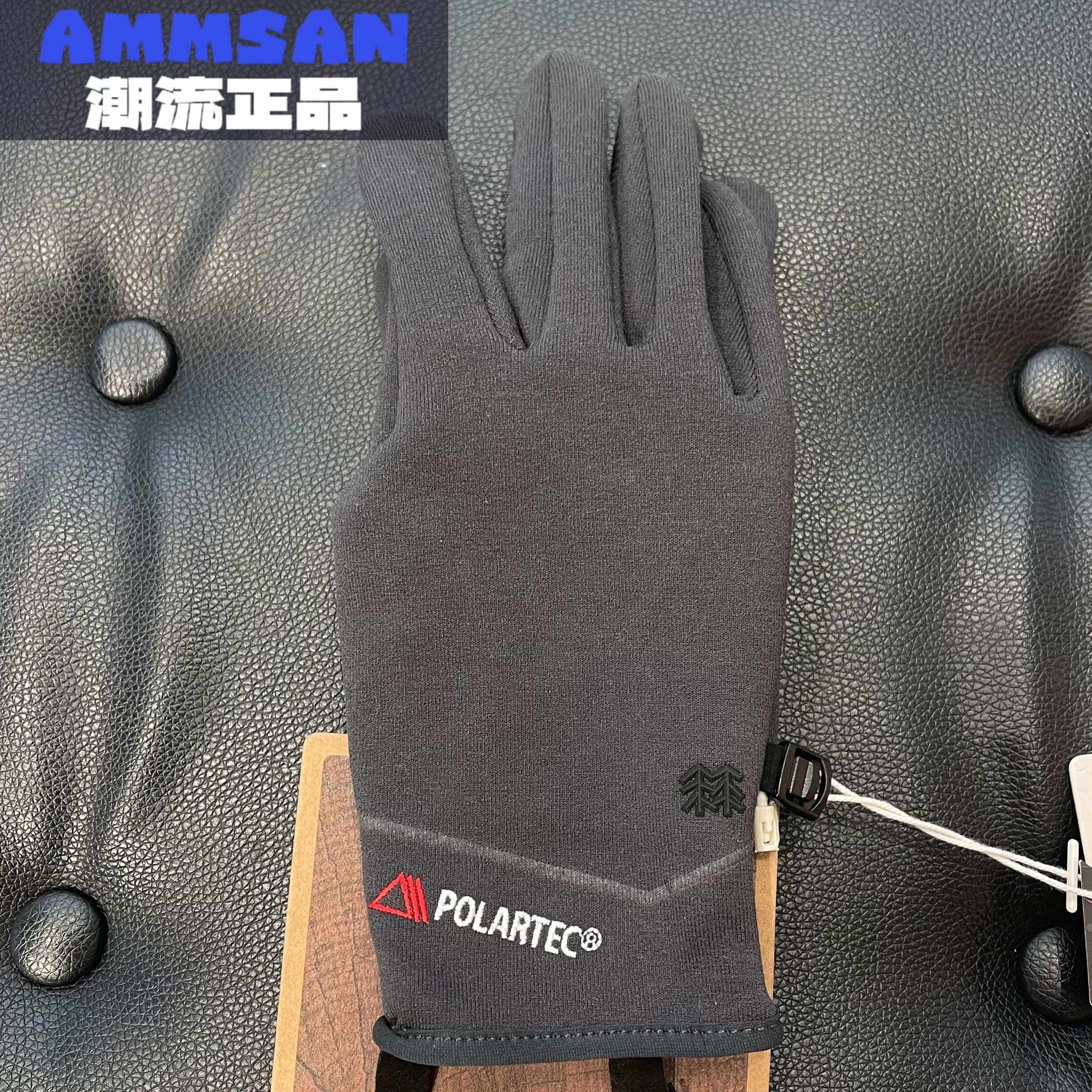 可隆KOLON SPORT男女同款户外P绒弹力触屏抓绒手套LUGL4WNK03