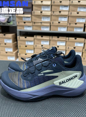 Salomon萨洛蒙GENESIS女款舒适百搭低帮户外越野跑鞋炭黑色474432