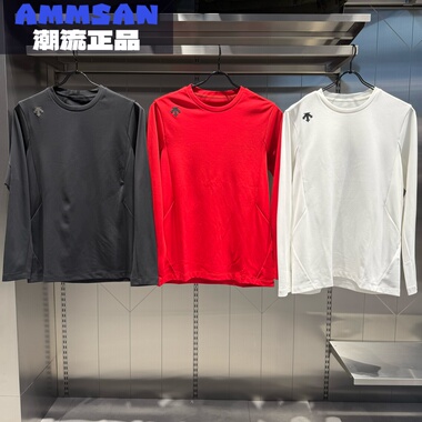 迪桑特DESCENTE男款MOTION 4D吸湿排汗长袖针织衫T恤D5131TTL52