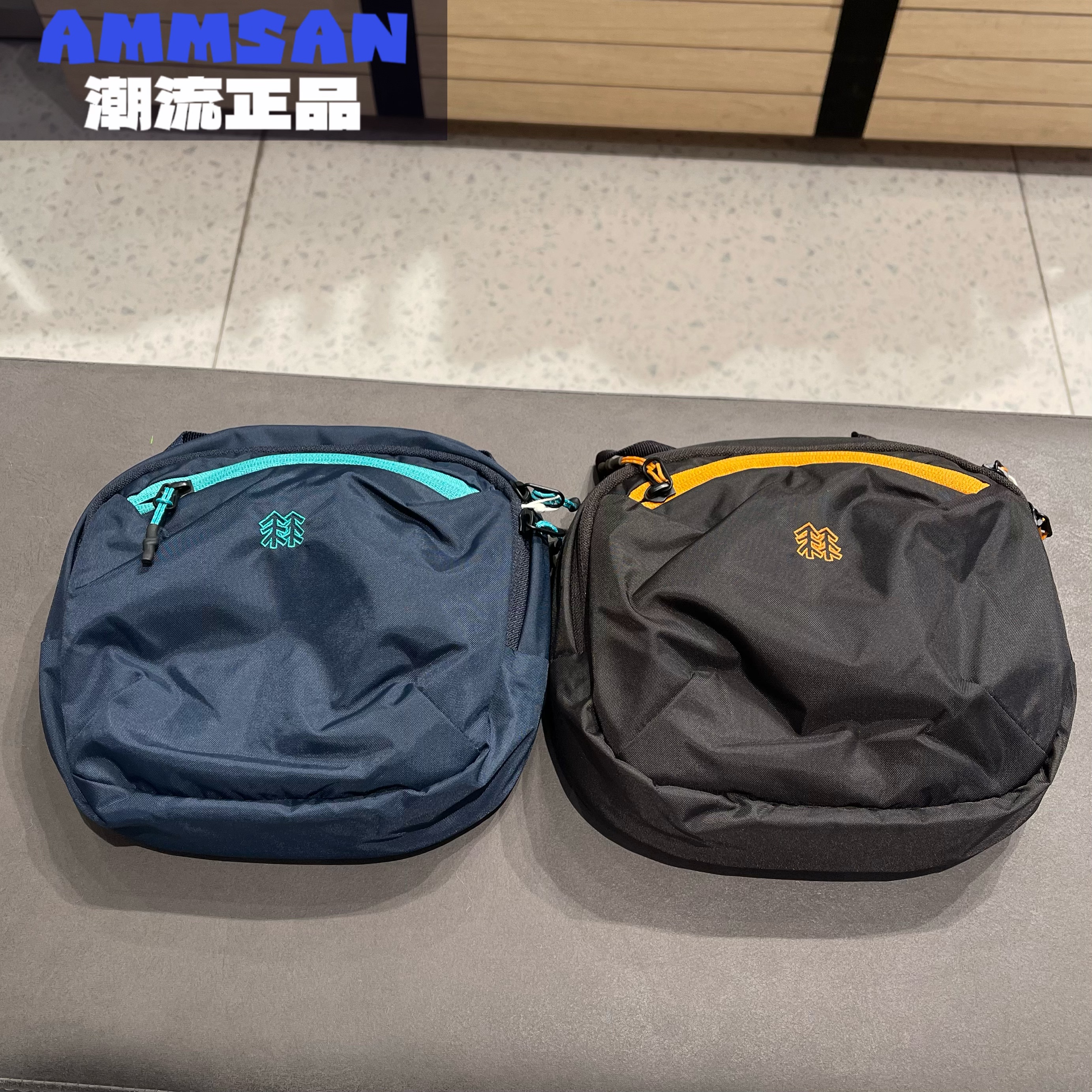 可隆KOLON SPORT男女同款刺绣LOGO户外轻量斜挎包单肩包腰包小包