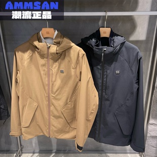 SPORT男款 可隆KOLON 户外防水透湿防风耐磨针织夹克冲锋衣两件套