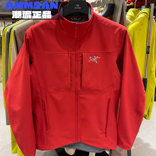 立领抓绒拉链软壳夹克 Jacket男款 红 GAMMA系列MX Arcteryx始祖鸟