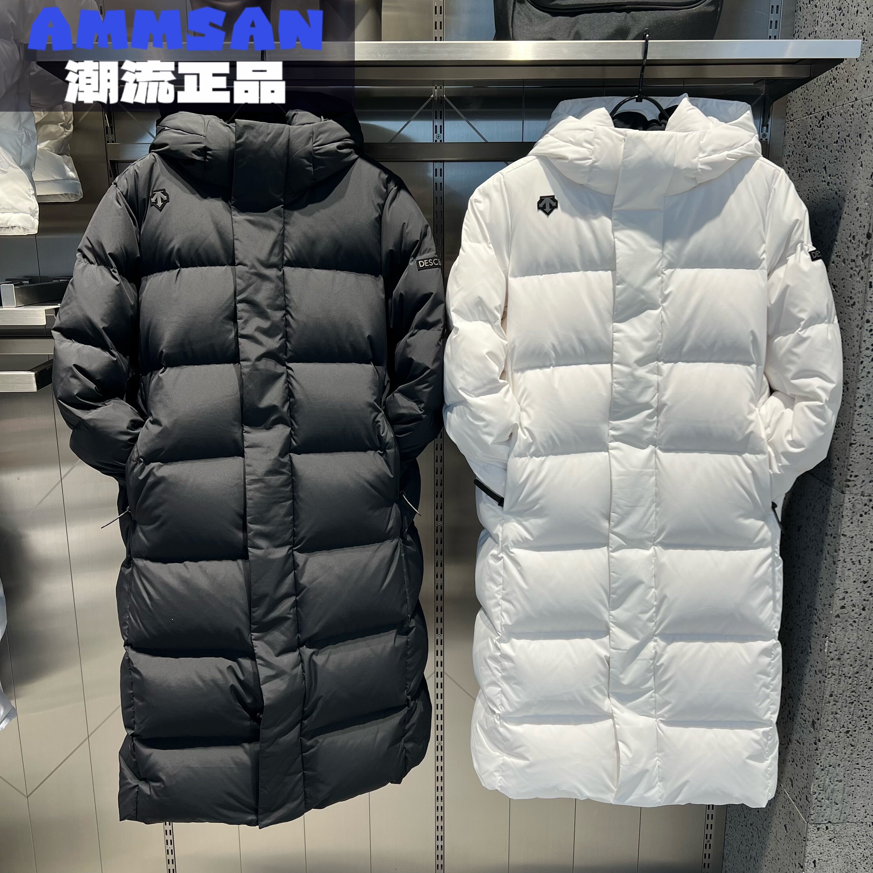 迪桑特DESCENTE HEAT NAVI女款科技内衬长款鹅绒羽绒服D4492SDJ52