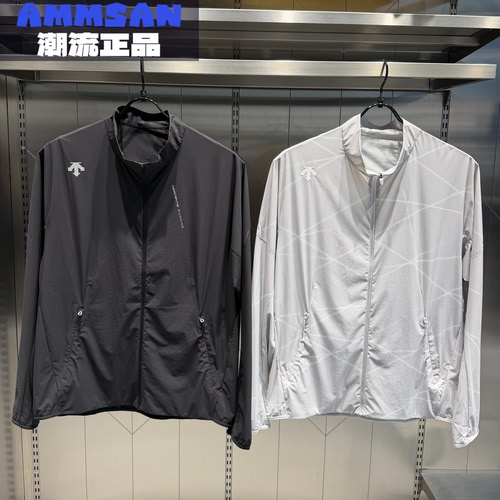 迪桑特DESCENTE RUNNING男款户外运动透气立领夹克外套D5331RWB41