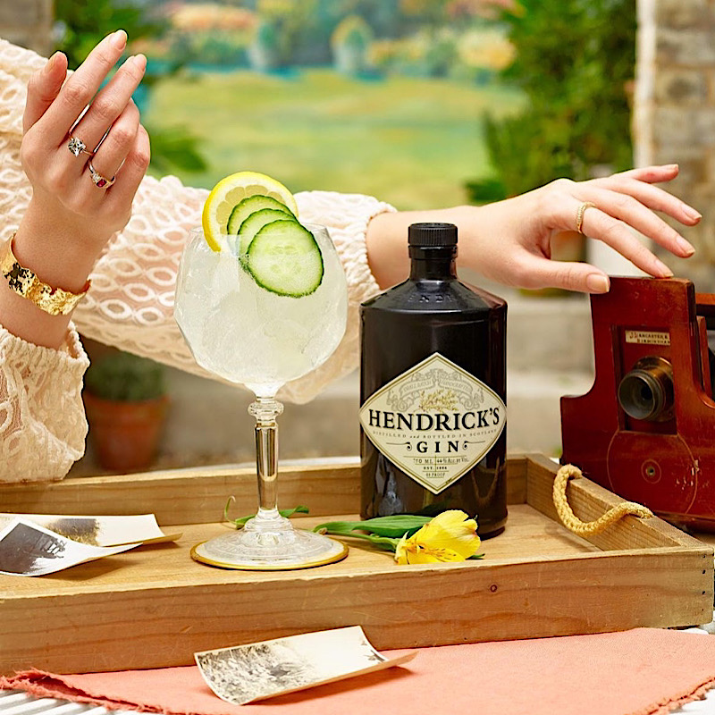 亨利爵士金酒HENDRICK'S GIN多种草本原料小批量酿制小众杜松子酒