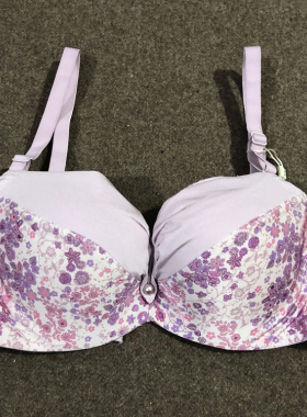 集中聚拢性感深V调整型文胸 上薄下厚杯小胸显大女士内衣70B 34B