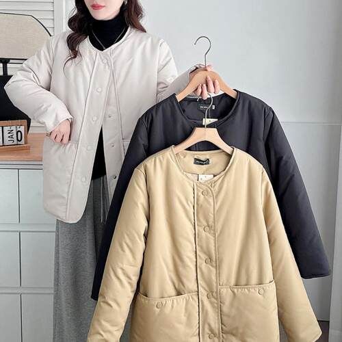 纯色常规棉衣大码韩版宽松