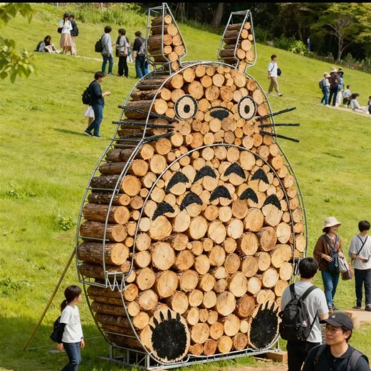 仿真木头猴子动物造型摆件户外公景观道具/景观摆件/