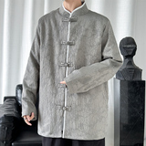 2024春夏风男装冰丝中式提花唐装汉服夹克外套C229-Y992-P100，男装夹克，电商C229