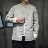 2024秋冬风男装刺绣中式盘扣唐装汉服夹克外套C229/Y778/P115，男装夹克，电商C229