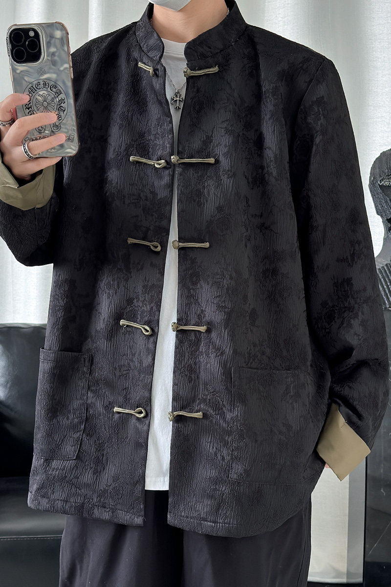 2024春夏风男装中式冰丝提花唐装汉服夹克外套C229/Y764/P100,男装夹克,电商C229