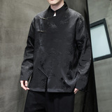 2025秋冬风男装唐装汉服中式宽松夹克外套大码C229-Y995-P100，男装夹克，电商C229