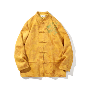 2024秋风男装鹿皮绒复古中式唐装汉服夹克外套C229/Y756/P105图片