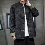 2024春夏风男装复古盘口中式唐装汉服夹克外套C229/Y764/P100，男装夹克，电商C229
